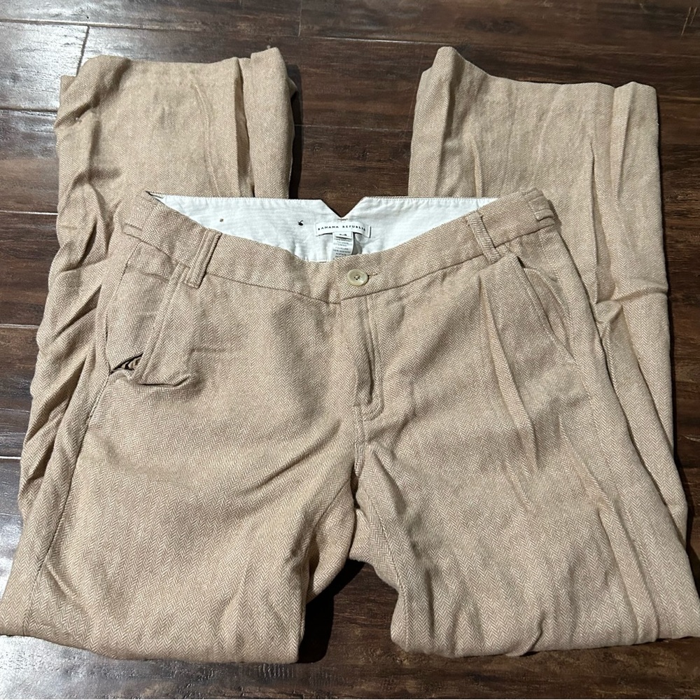 Vintage Banana Republic Herringbone Lined Wool Pants